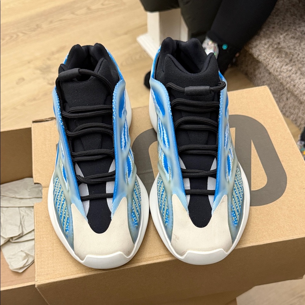 Men's Blue and Black Sneakers